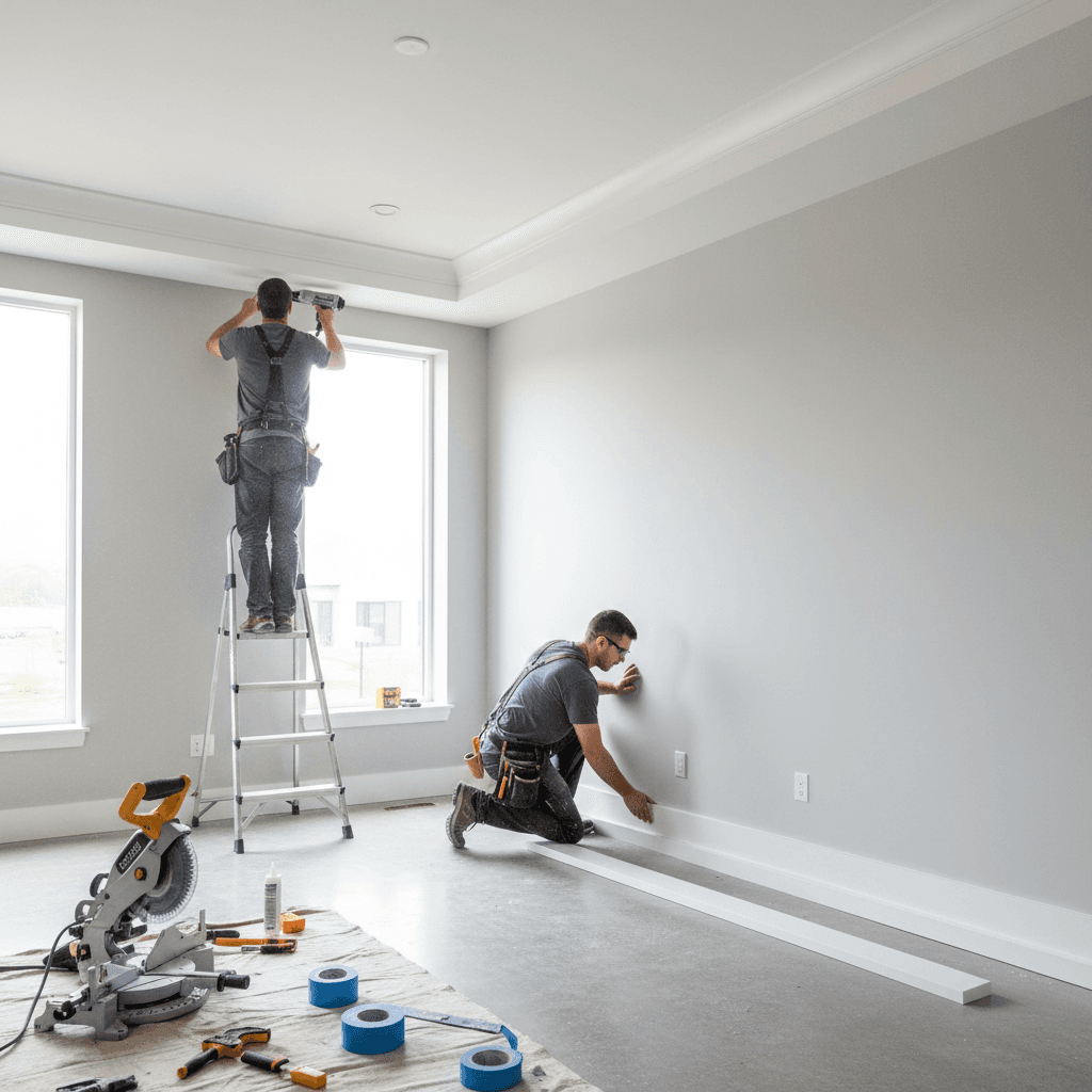 Finish carpentry and trim work done in a Louisville home