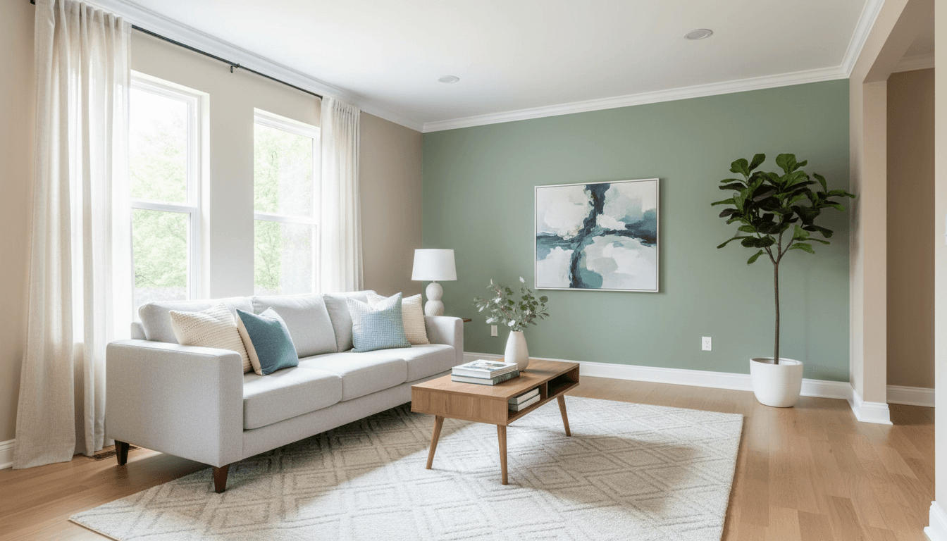 Interior painting job completed in a Louisville home